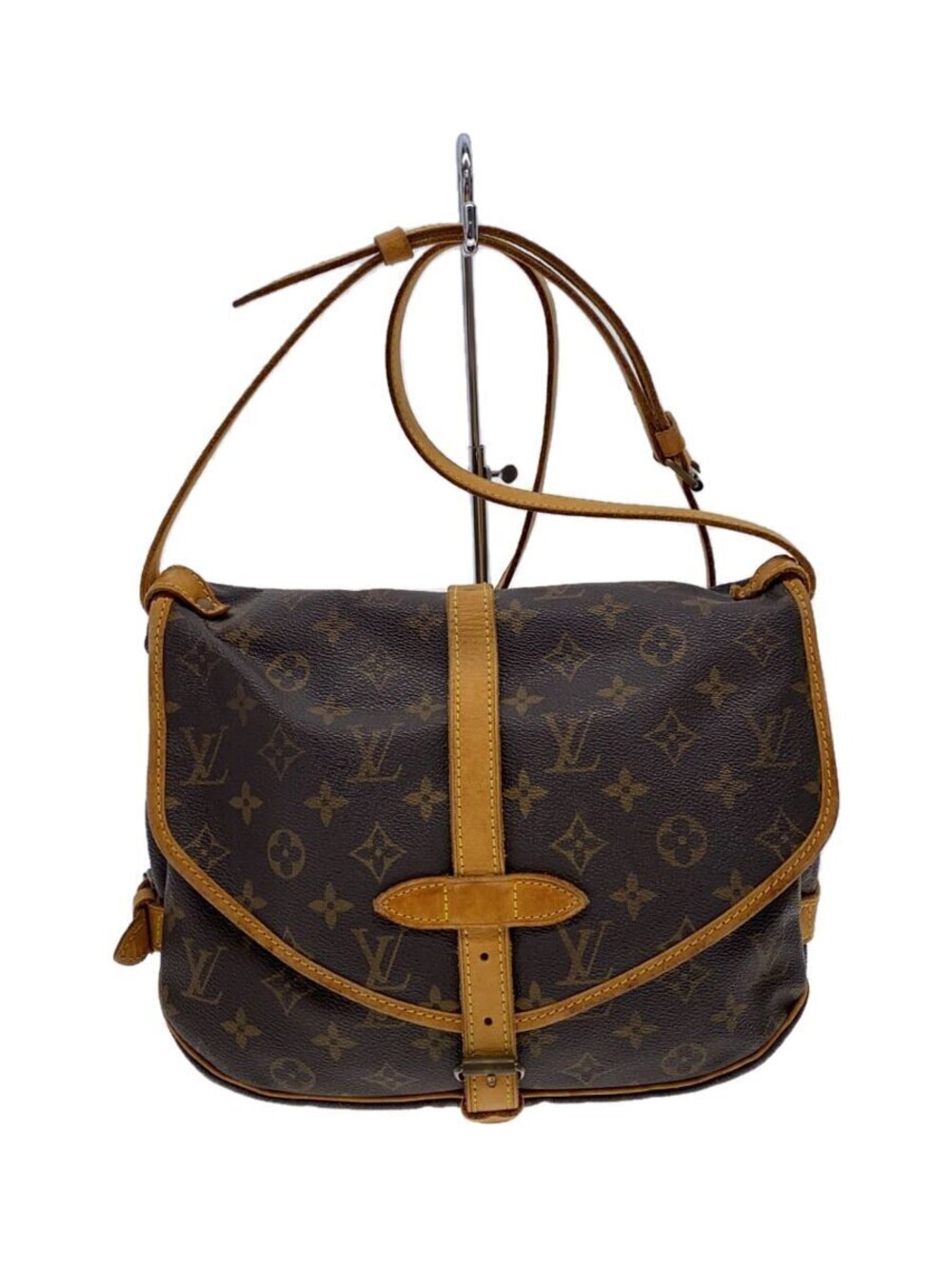LOUIS VUITTON Saumur Canvas Brown All over